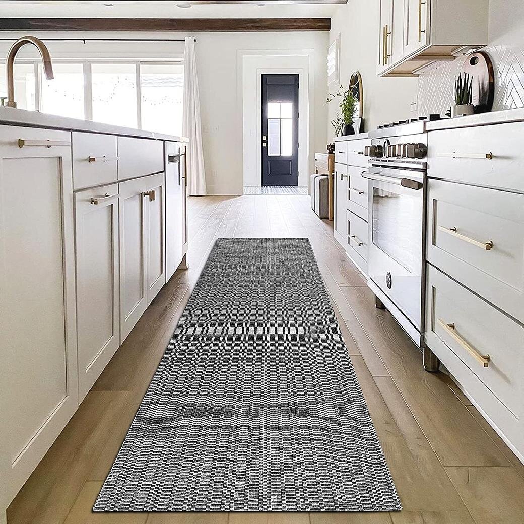 Pauwer Christmas Hallway Runner Rug 2x6 Non Slip Washable Kitchen Area Rug  Farmhouse Door Mat Entryway Rug Carpet Runner for Laundry Room Bedroom  Christmas Decorations