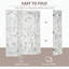 Paravent pliable 4 panneaux