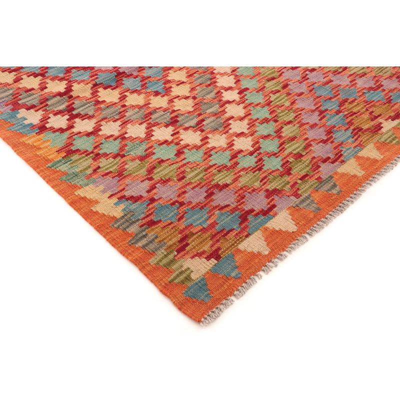 Geometric Wool Hand Woven 128cm X 182cm Area Rug