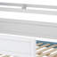 Lit mezzanine peu encombrant avec toit à baldaquin et solutions de rangement intégrées-1831299485