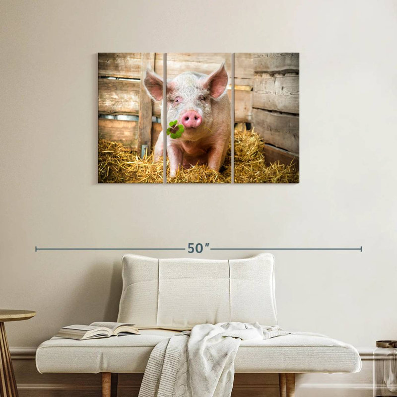 Brampt Lucky Pig, 24" H x 38" W