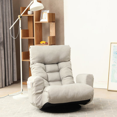 Chaise pivotante à 360 degrés avec dossier réglable et support de taille confortable