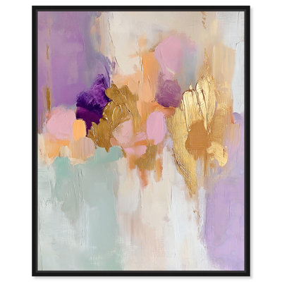 Toile dorée et mauve II, reproductions pastel sur toile par Art Remedy