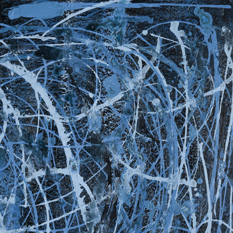 «Blue Rhythm», art mural encadré