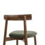 47cm H Polyester Upholstered Side Chair in Green-2056496471