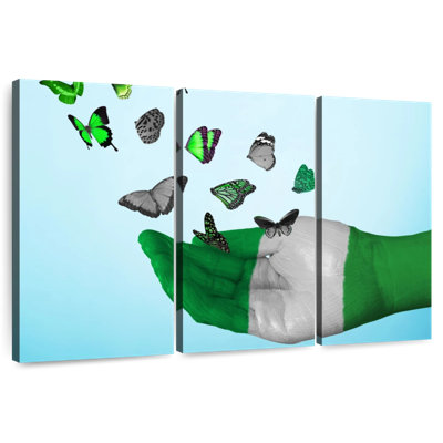 Borges Nigeria Flag Butterflies