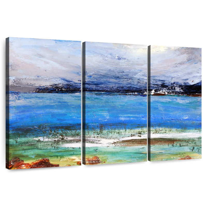 Alvord Coastal Abstract, 48" H x 74" W