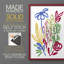 «Bold Brushstroke Blooms I», reproduction encadrée de qualité supérieure - prête à être accrochée - aucun clou requis - aucun clou requis-1618443662-1618443663