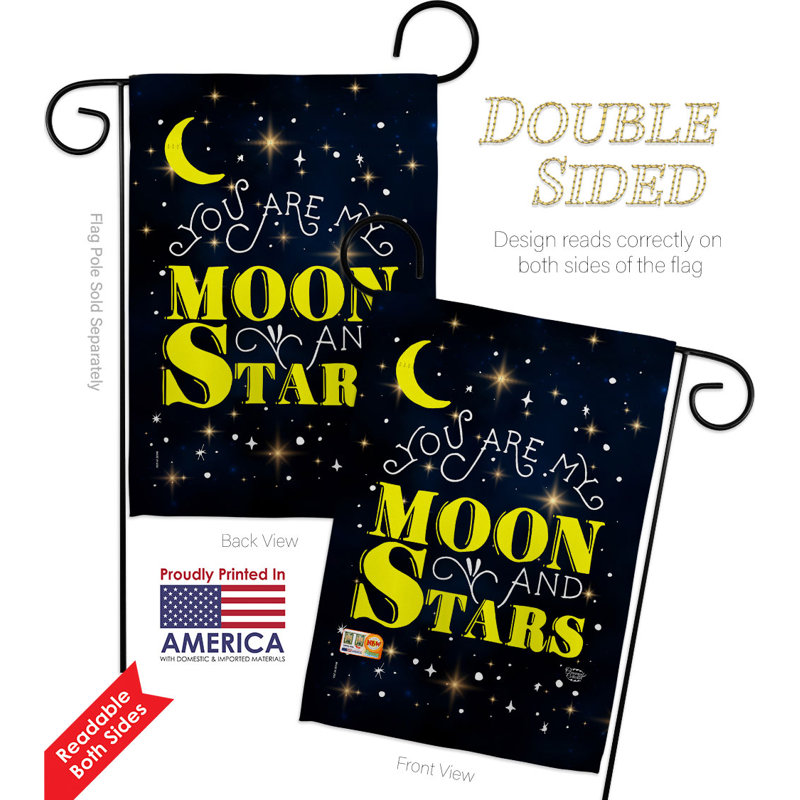 Double Sided 18.5'' H x 13'' W Polyester Flag Set