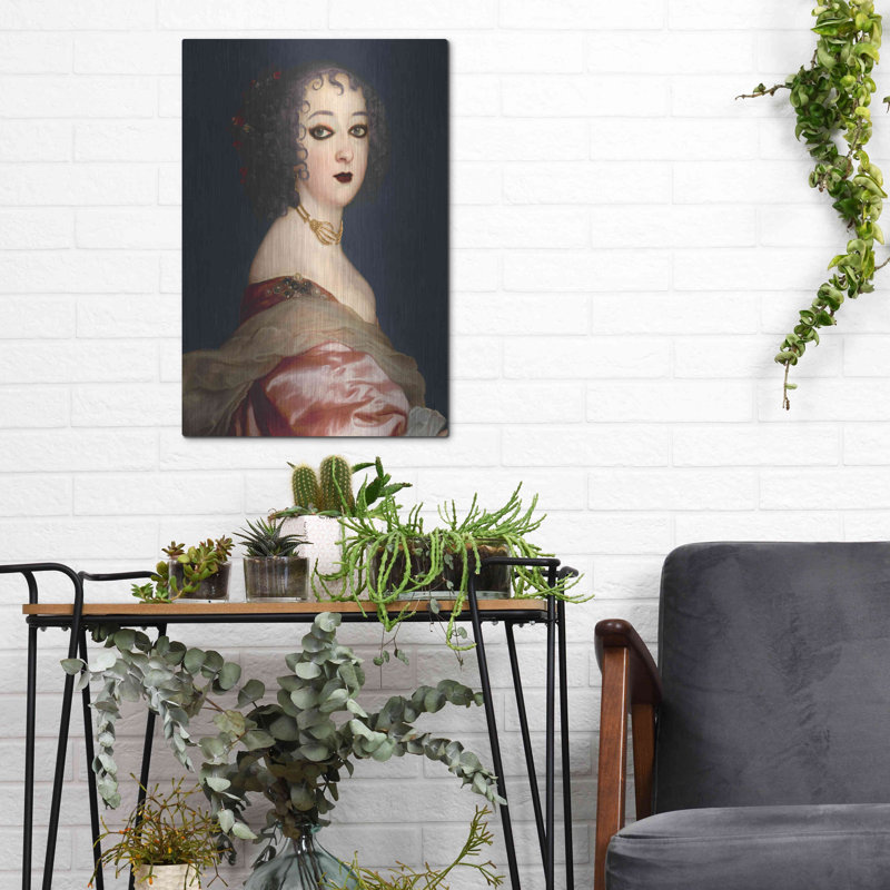 «Gothic Jane II» par Grace Popp, art mural en métal, H 16 po x l 12 po