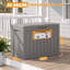 Boîte de livraison verrouillable 50 gallons - Rangement en résine résistant aux intempéries pour porche et patio-134476998