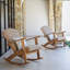 Chaise berçante d'extérieur en teck Bristol