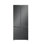 Hamilton Beach 16.6 Cu. Ft. French Door Refrigerator, Tempered Glass Shelves and Digital Display, Black Stainless Steel 