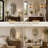 Set of 2 Modern Asymmetrical Wall Mirrors with Aluminum Alloy Frame, Decorative Irregular Hanging Mirrors for Bathroom, Bedroom, Living Room & Entryway-98127005-98127007