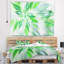 Tapisserie floral exotique of green pétales-28497934