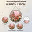 Panneau de vitrail 12 "H Peach Blossoms-1153827193