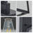 1 light 5 inch black iron outdoor wall sconce