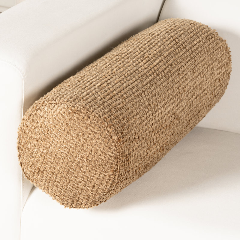 Coussin Cozy, Polyester, Traversin H 8 po x l 21 po, Brun