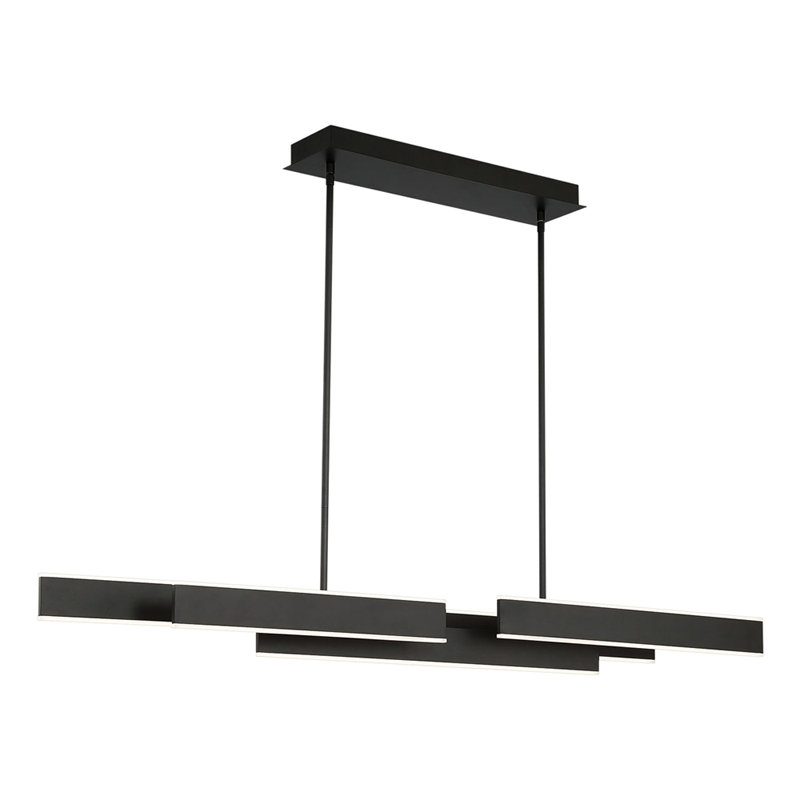 Luminaire d'îlot moderne et contemporain 1 lumière By Eurofase, Noir mat