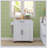 Sicilee Kitchen Cart with Manufactured Wood Top-1104807366