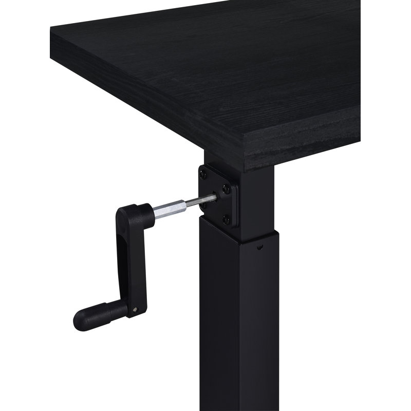 Carnahan Height Adjustable Mobile Bedroom C-Table , Black
