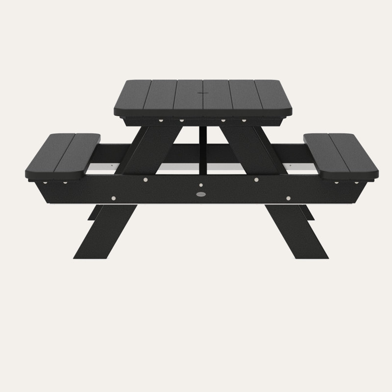 Table de pique-nique 72 po POLYWOOD Park, Noir