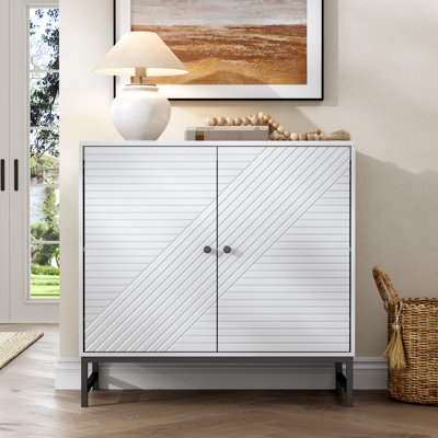 31.5" W Storage Cabinet with Doors and Shelves, Modern Sideboard Buffet Credenza for Hallway, Living Room, Dining Room