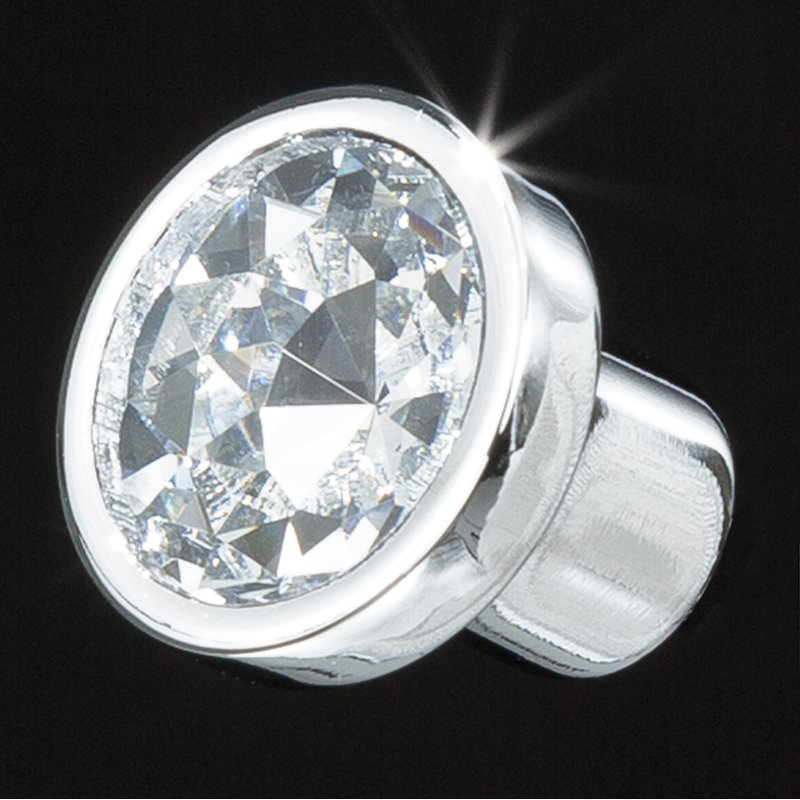 Grand bouton en cristal Swank, 0.75"