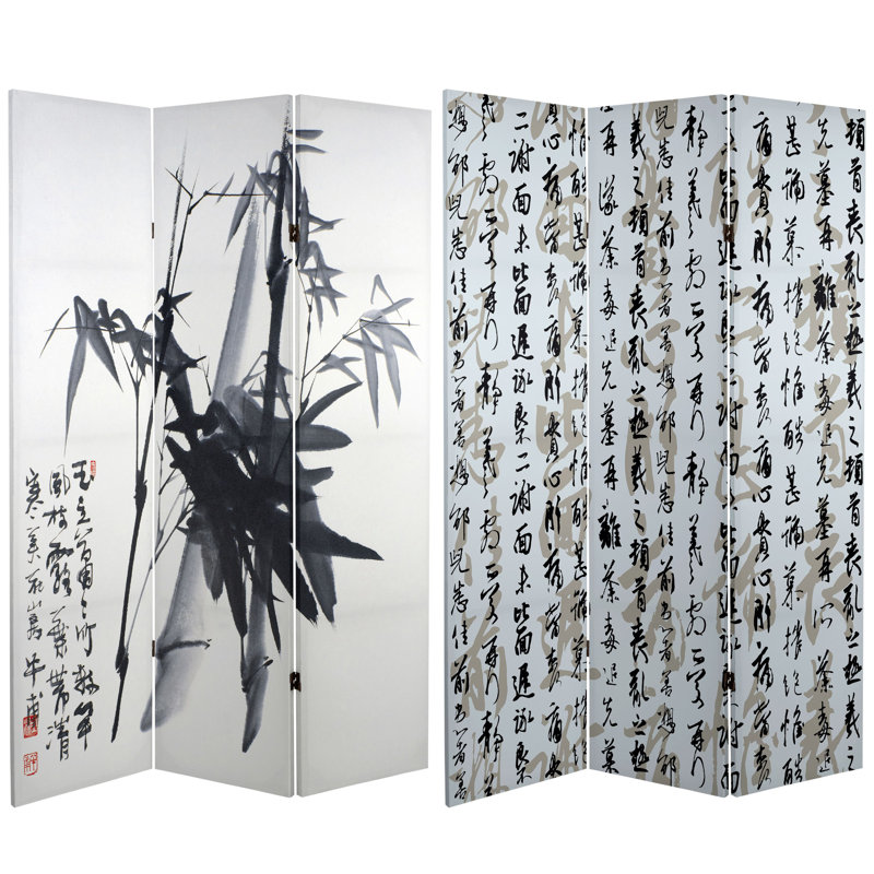 Paravent chinois, Calligraphie