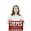 Panneau en plastique Crepes Street 11 po x 17 po
