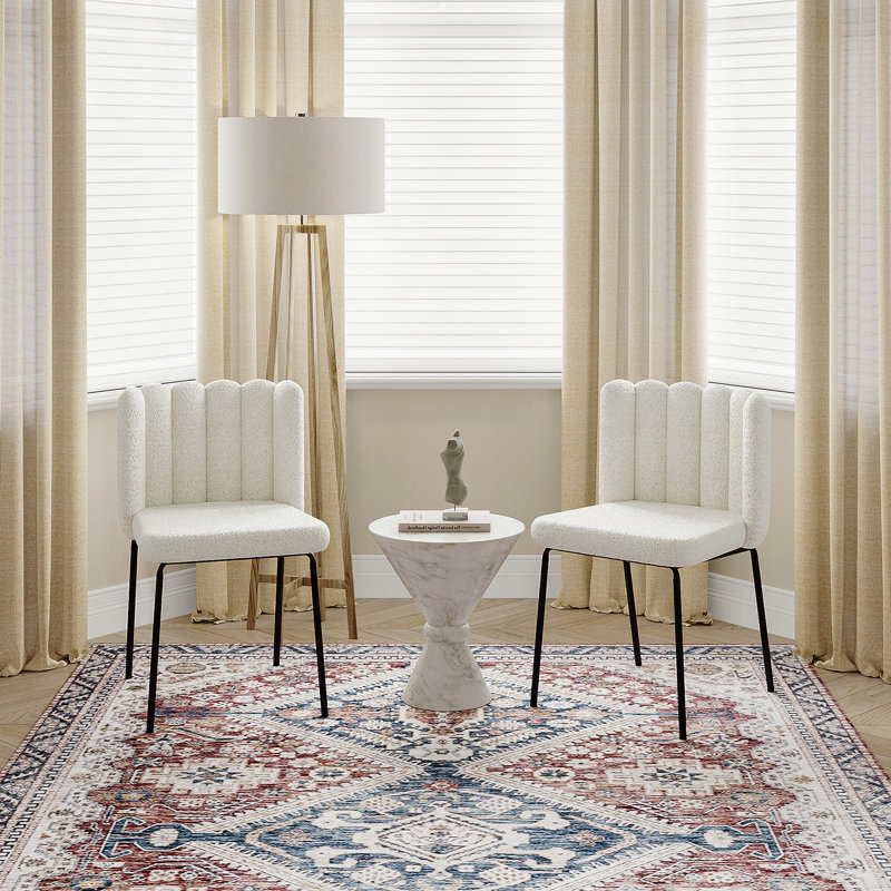 Malchow Upholstered Accent Chair, White