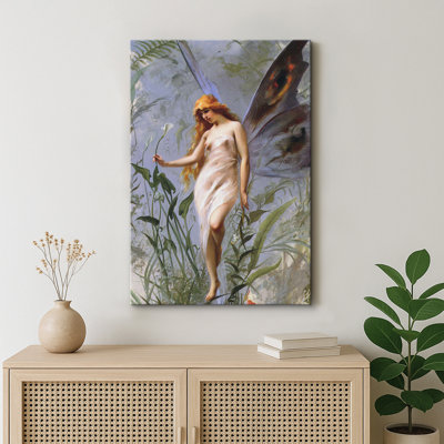 Art de jardin féerique enchanté, images de fantaisie romantique, impression sur toile encadrée