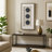 Canvas Wall Art Stone Polyester Canvas Dimensional Floral Accents Home Office Bedroom Living Room Decor - 40" Blue, Tan, White