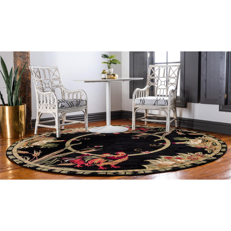 Tapis champêtre Country & Floral, Rond 10 pi