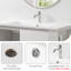 Meuble-lavabo mural de 91 cm (36 po) avec lavabo en céramique et armoire en MDF