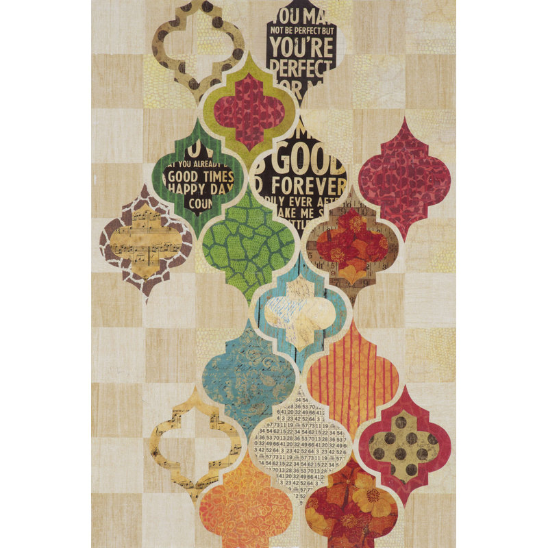 Motif marocain I, H 12 po x l 8 po
