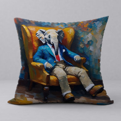 Polyester Throw Square Pillow Cover & Insert by Manos Morenas