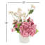 Hydrangea and Ranunculus Arranged in Ceramic Pot