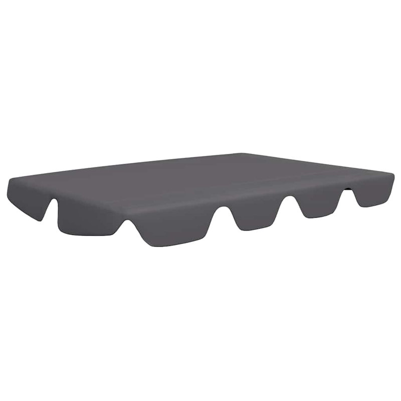 Auvent de remplacement en tissu orange Maylin, 74 po / l 66,1 po x P 57,1 po / 43,3 po, Anthracite