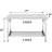 Stainless Steel Table, 48 x 24 Inches Metal Prep & Work Table with Adjustable Undershelf
