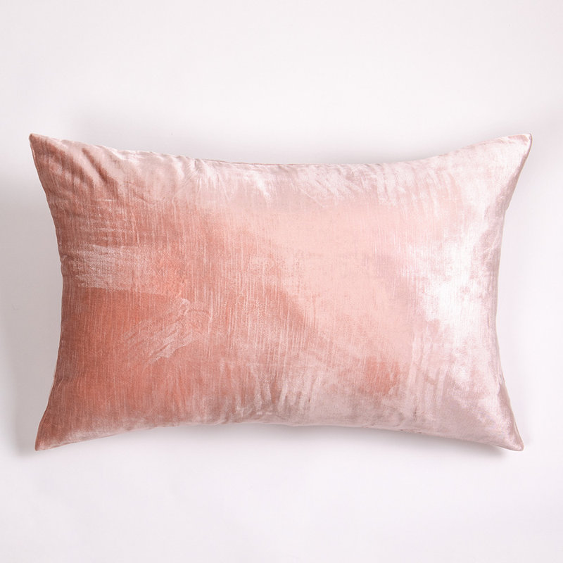 Lia Cotton Blend Pillow Sham, King, Petal Pink