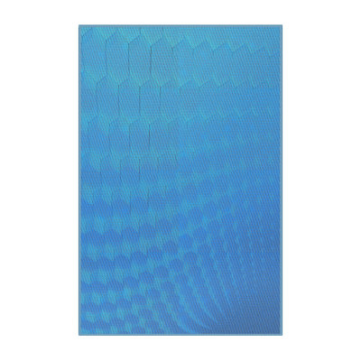 Tapis de zone bleue à motifs Steinsel