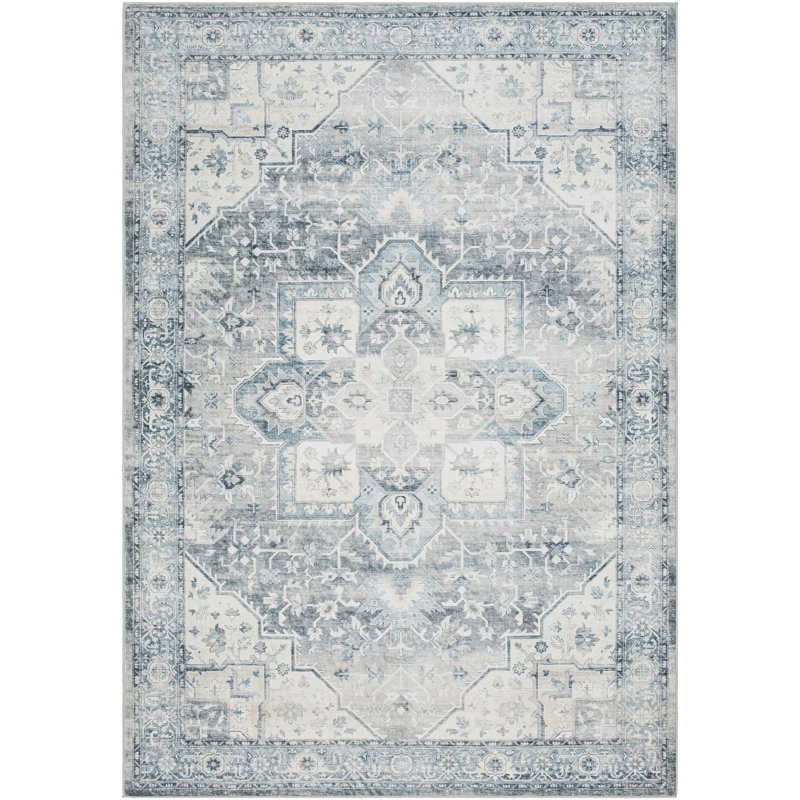 Lympsham Washable Oriental Rug, Rectangle 2' x 2'11"