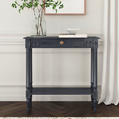 Console 31,5 "en bois avec tiroir