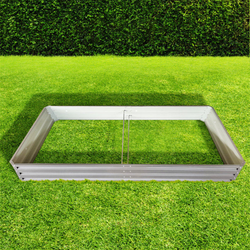 Lit de jardin en métal 8 x 4 x 1 pi