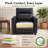 Zero Wall Hugger Power Recliner Chair with Solid Wood Legs, Faux Leather-1978806055