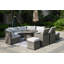 Ensemble de conversation en osier pour 10 personnes en polyéthylène (PE) Areefa