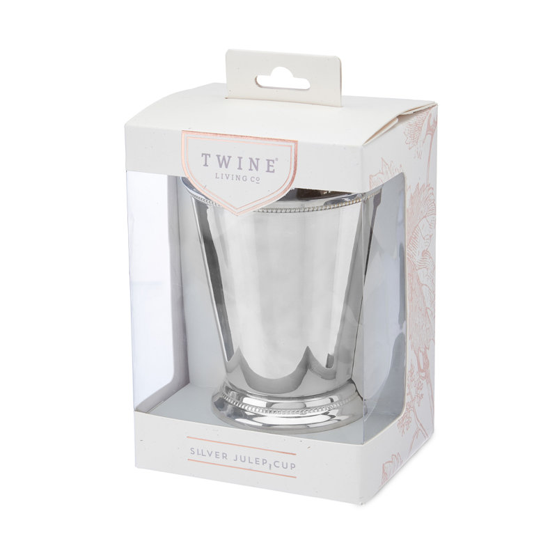 Sterling Silver Plated Brass Mint Julep Cup, 12 oz