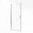 34"x 72" H Semi-Frameless Pivot Shower Door with  1/4 inch(6mm) Clear Tempered Glass And Handle,Chrome-124870128