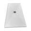 Receveur de douche en alcôve Streamline GSRB-665-653, 152,4 cm x 81,3 cm, en surface solide blanc mat avec bonde centrale